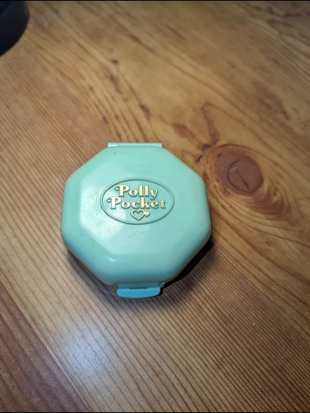 Vintage Polly Pocket Polly's School-Green Compact 1990 Bluebird
